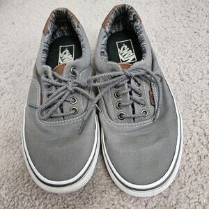 Vans Mens Gray Boat Deck Loafer Slip On Shoe Laces Sneaker Moc Casual US 8 VGUC